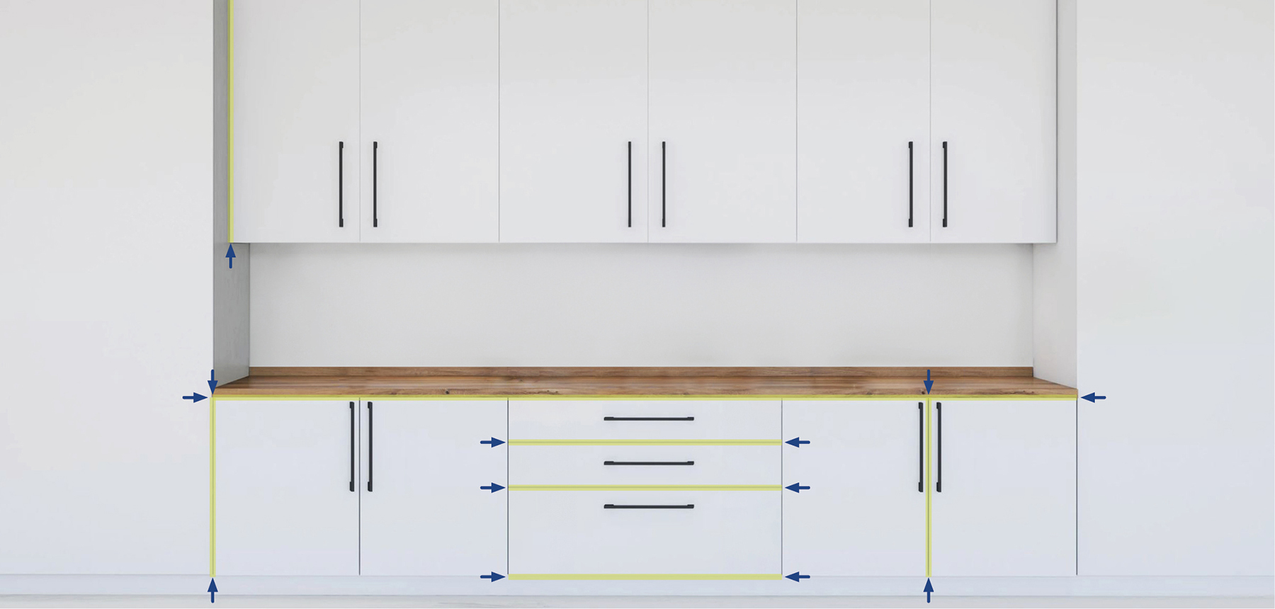 Door drawer gaps banner